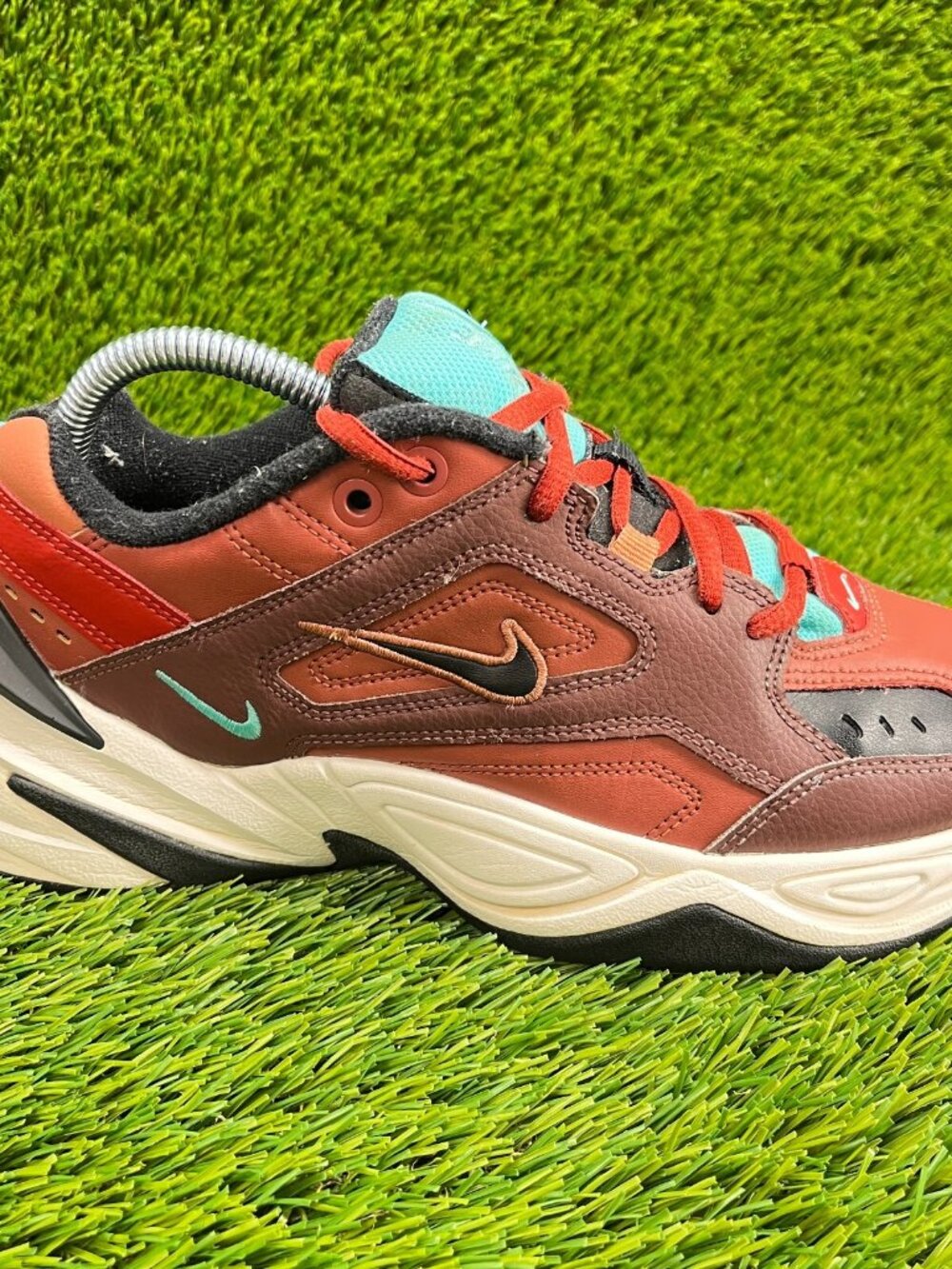 Nike M2K Tekno Mahogany Mink Womens Size 7.5 Walking Athletic Shoes Sneakers